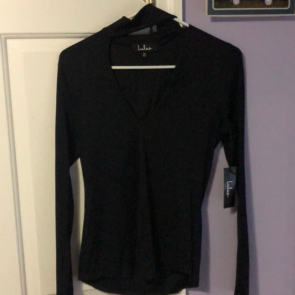 Black tight top